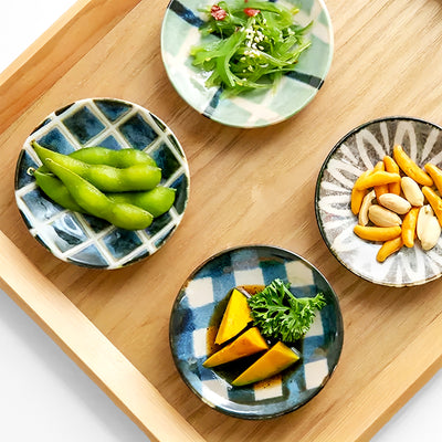 Japanese Ceramic Sauce Dish Set of 6 Gift Set