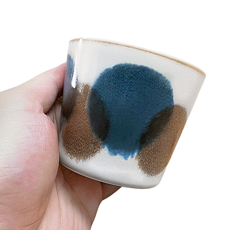 BRUSH BLUE Set of 3 Tea Pot & Cups PAIKAJI Monogatari
