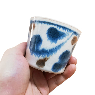 BRUSH BLUE Set of 3 Tea Pot & Cups PAIKAJI Monogatari