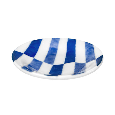 Japanese Sauce Dish 10cm Blue & White Stripes