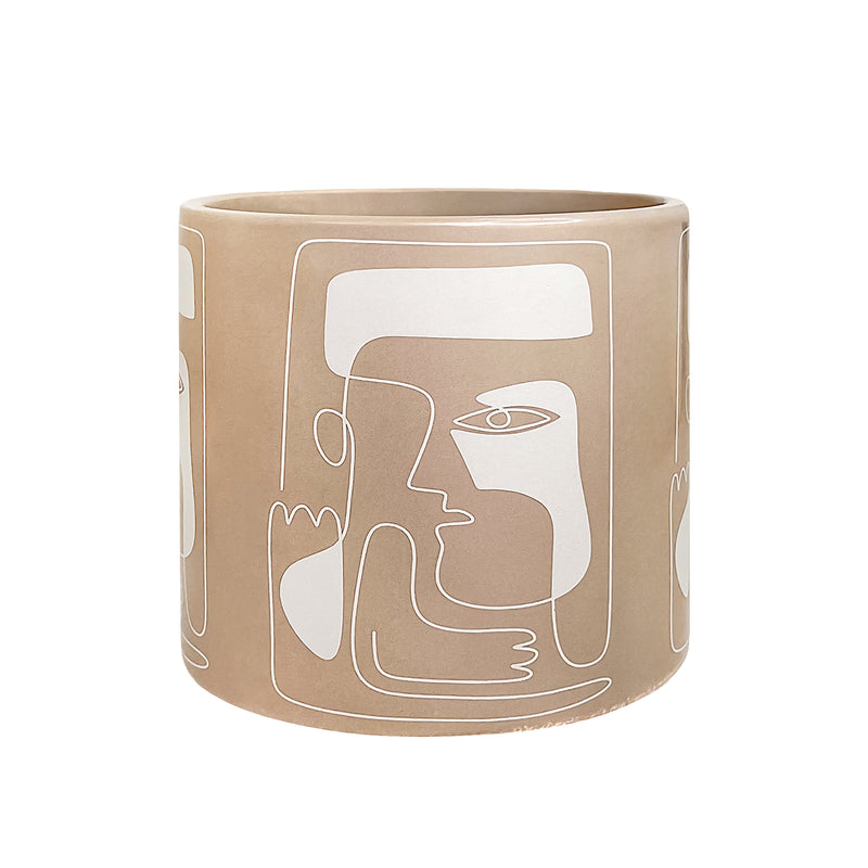 Diego Ceramic Planter & Pot 13.5cm Latte