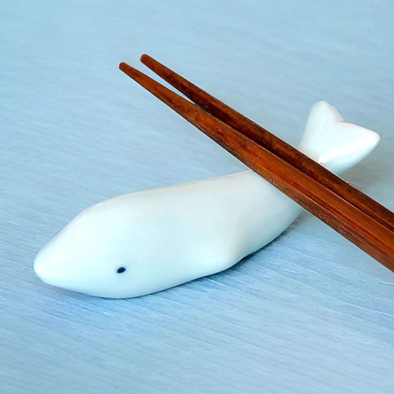Handcrafted Dolphin Chopstick Holder Rest Mino Ware Made In Japan