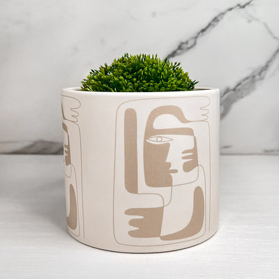 Diego Ceramic Planter & Pot 13.5cm Cream