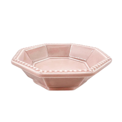 Minorutouki Mino Ware "Amy" Octagonal Small Sauce Dish Plate Pink 9cm