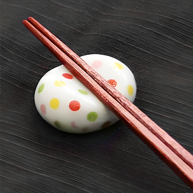 Japanese Chopstick Rest / Holder Lentils Polka Dots