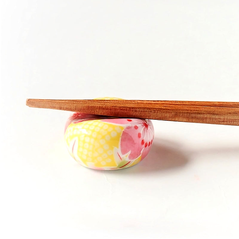 Japanese Chopstick Rest / Holder Lentils Sakura & Maple