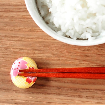 Japanese Chopstick Rest / Holder Lentils Sakura & Maple