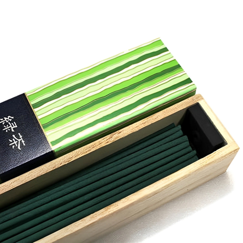 KAYURAGI Japanese Cypress Incense 40 sticks Green Tea