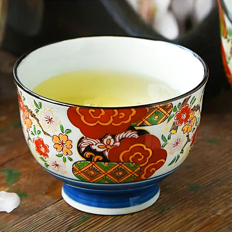 Japanese Traditional Tea Cup Plum Blossom