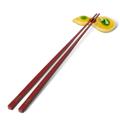 Japanese Chopstick Rest / Holder Series Gourd Yellow