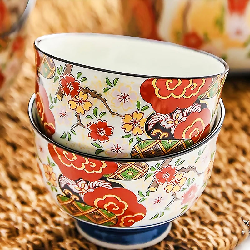 Japanese Traditional Tea Cup Plum Blossom
