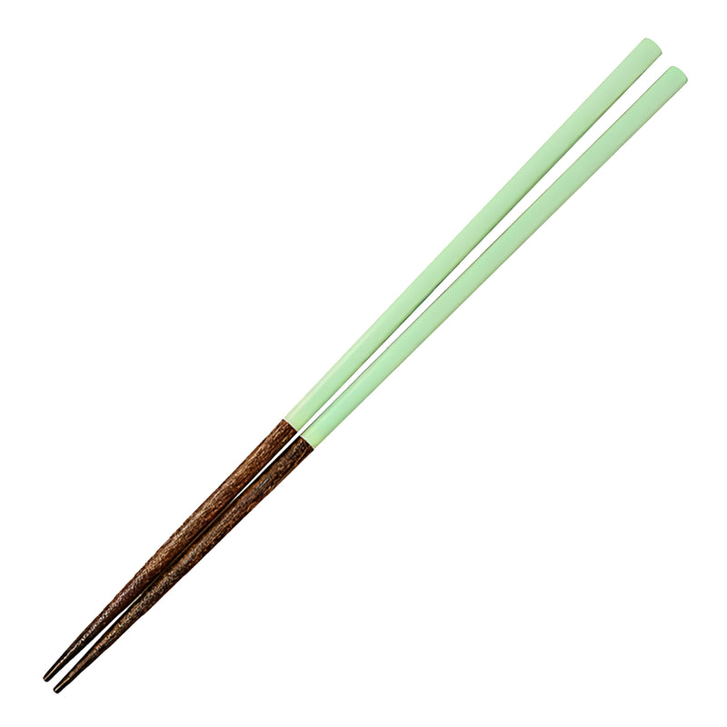 Natural Wood Chopsticks Light Green 27cm Made In Japan