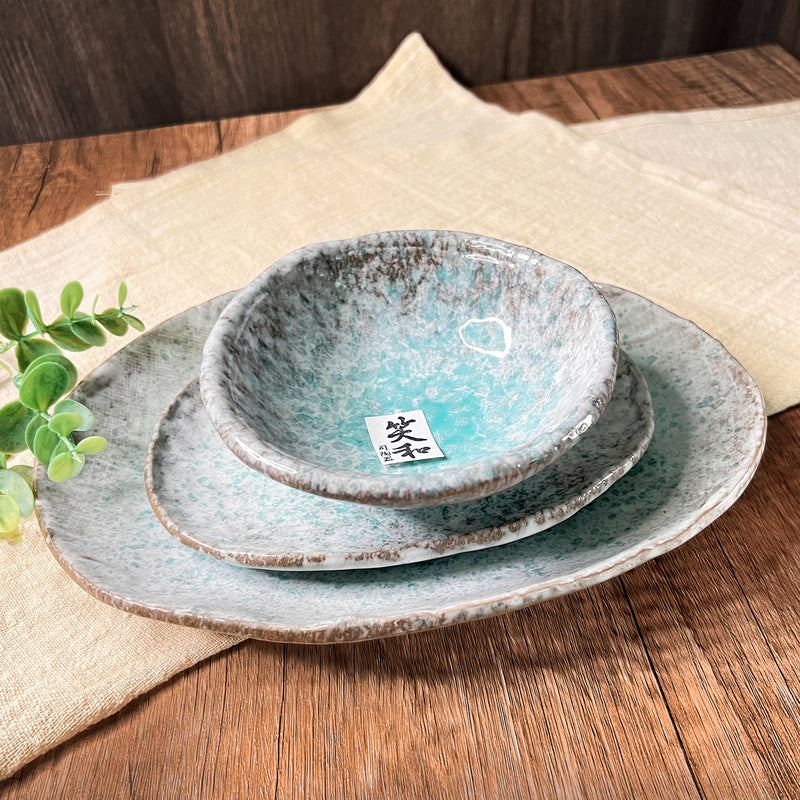Yakimono Ceramic Oval Serving Plate 24cm
