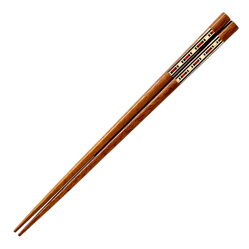 Natural Wood Chopsticks Pointed Persian D 22.5cm Made In Japan