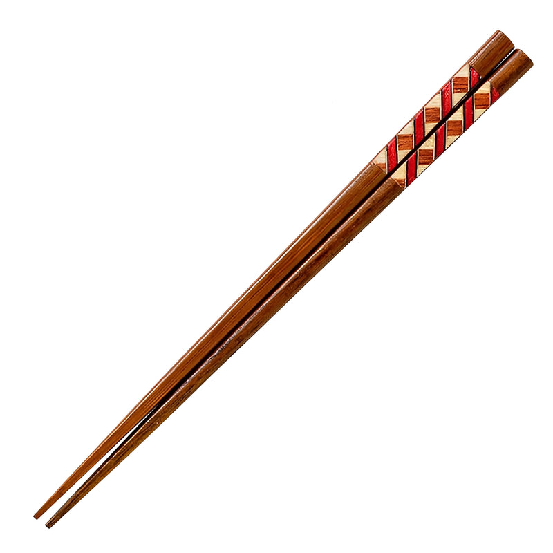 Natural Wood Chopsticks Pointed Persian E 22.5cm Made In Japan