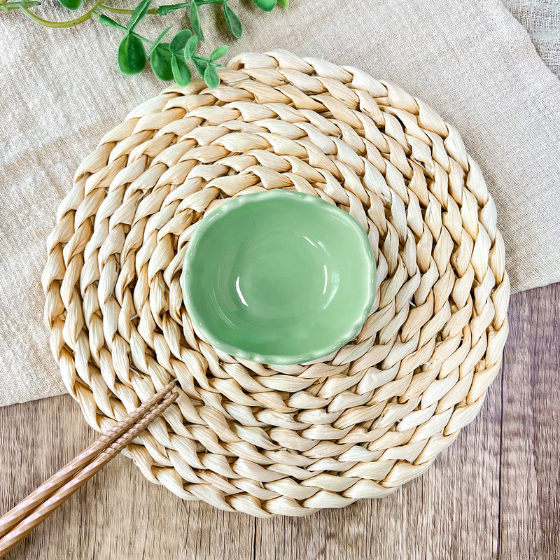 Japanese Ceramic Sauce Dish Mint 7.5cm