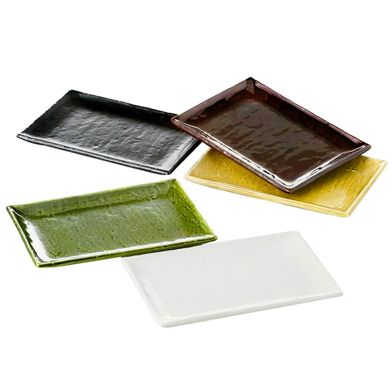 Ajiwai Ceramic Plates Set of 5 With Gift Box Made In Japan