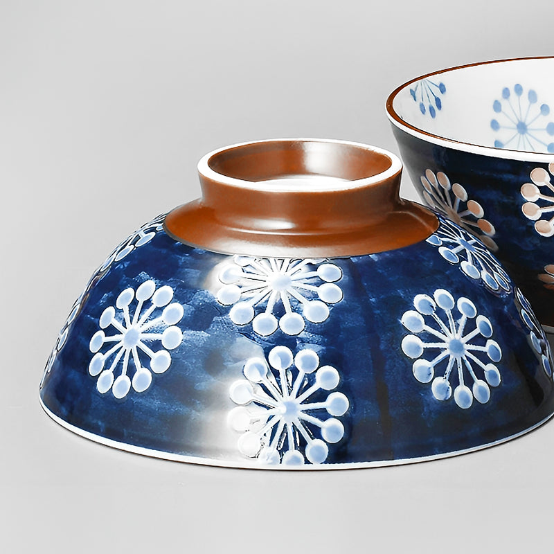 Japanese Ceramic Rice Bowl 12.5cm Hanabi