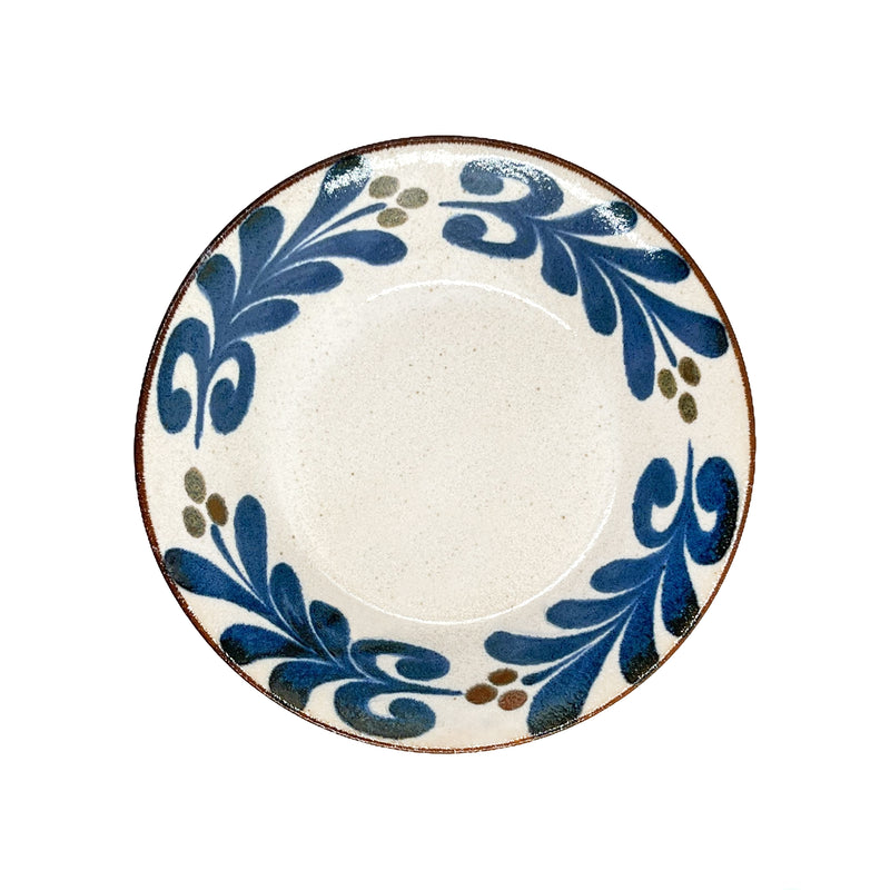 Japanese Ceramic Pasta Plate PAIKAJI 18.5cm Wind