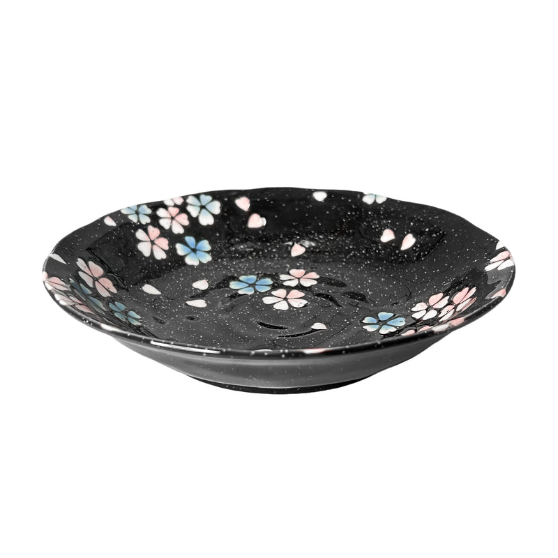 Japanese Serving Plate 21.5cm Midnight Sakura