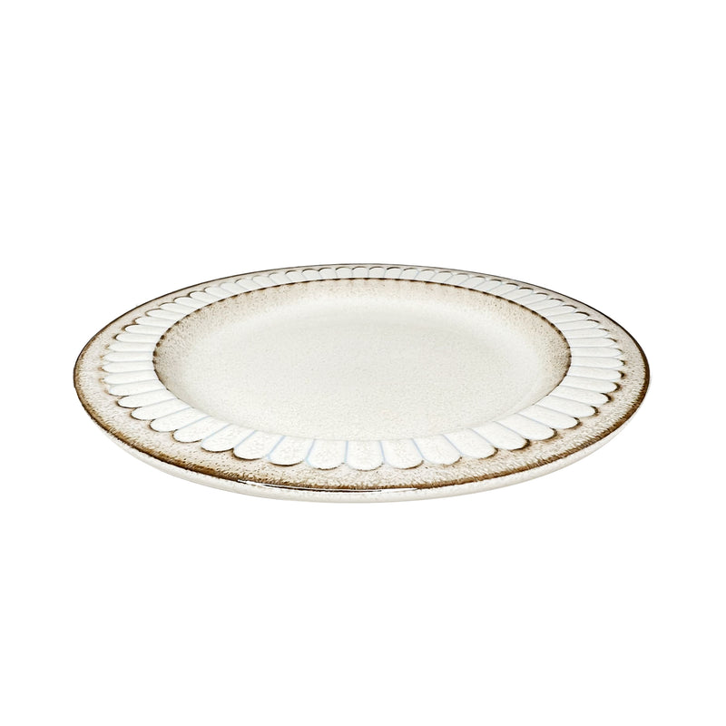 Japanese Ceramic Side Plate 16cm French Cream