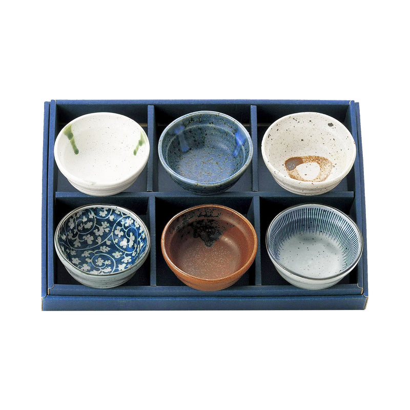 DAITO Japanese Set of 6 Sauce Dish Bowl Minoware 9cm