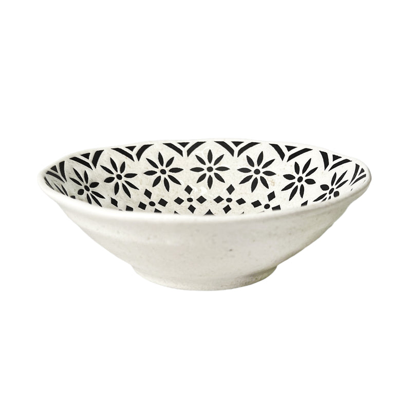 Japanese Ceramic Serving Bowl 16.5cm Zahra Cream