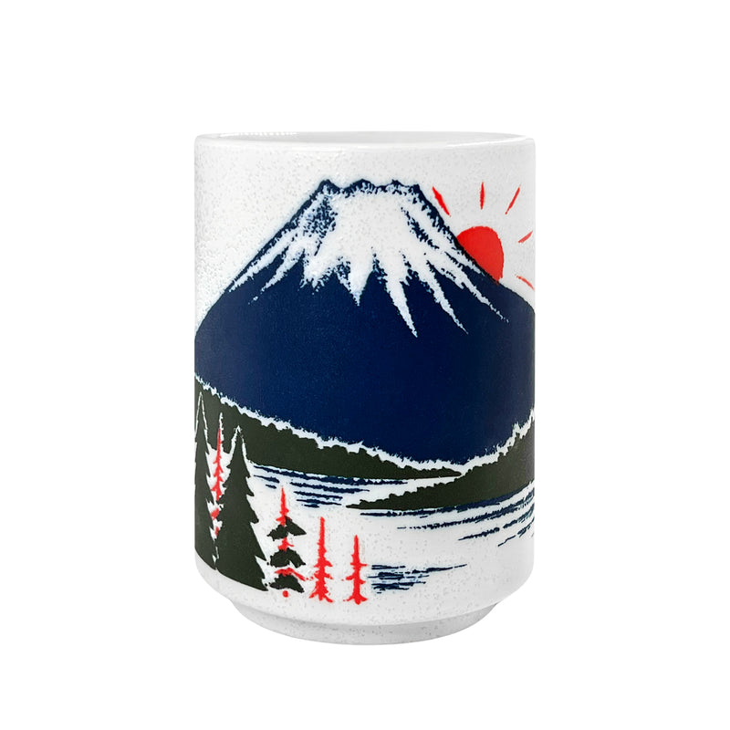 Japanese Ceramic Cup Mount Fuji Sunrise 350ml