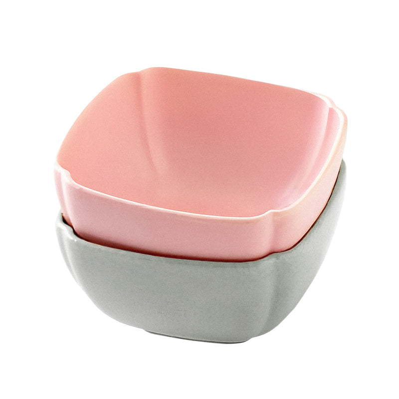 Japanese Pottery Sauce Dish 6.5cm Chotto 65 Square Pink