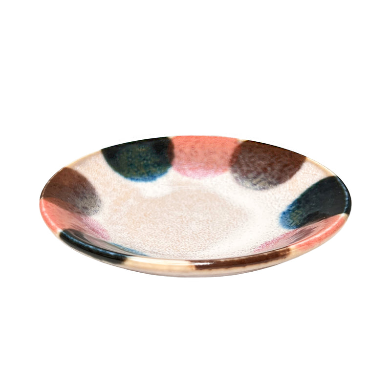 Japanese Ceramic Sauce Dish 9cm Awasaka Pink Tenda