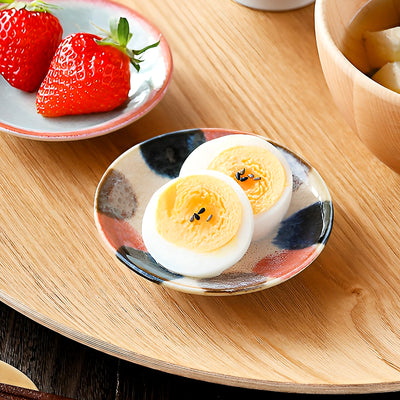 Japanese Ceramic Sauce Dish 9cm Awasaka Pink Tenda