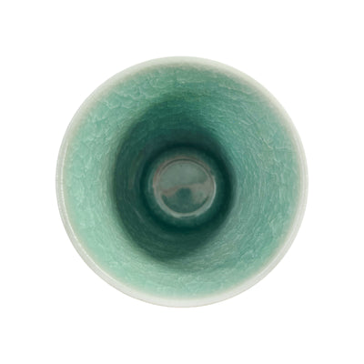 Japanese Ceramic Tea Cup Splicing Jade Green 300ml