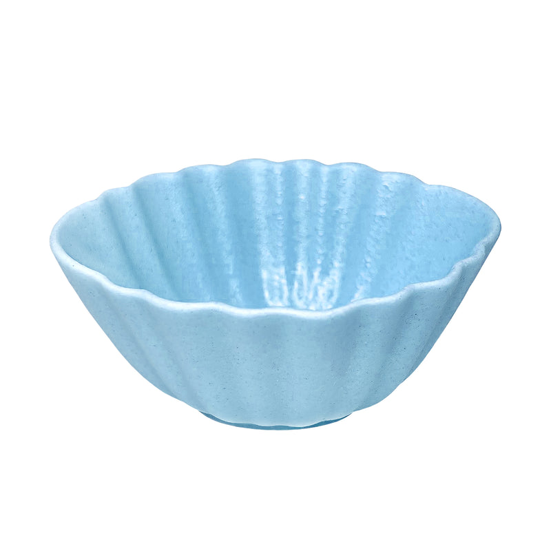 Japanese Pottery Sauce Dish 8cm CHOTTO Shell Blue