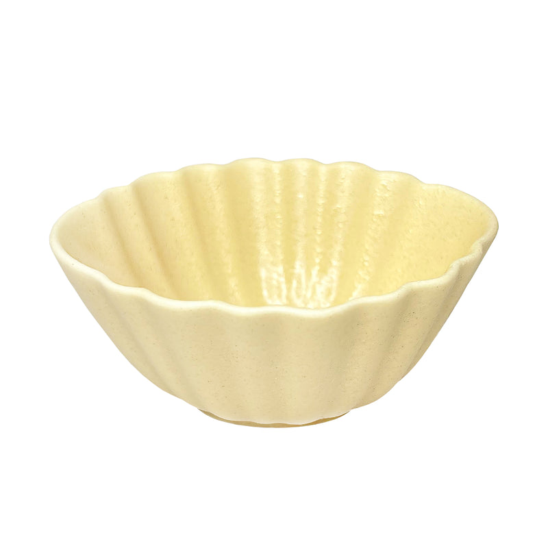 Japanese Pottery Sauce Dish 8cm CHOTTO Shell Yellow