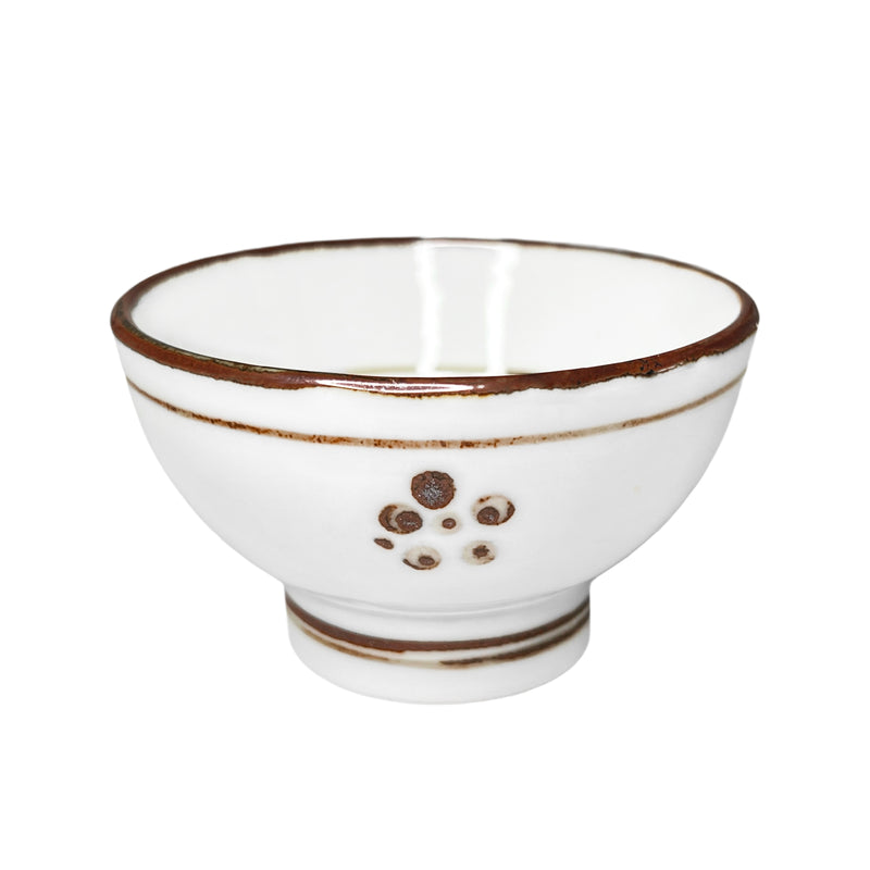 Japanese Ceramic Tea Bowl Cup Plum Bossom 9cm