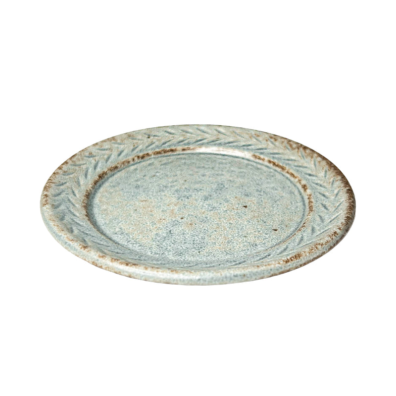Ceramic Retro Clay Plate 11cm Slate
