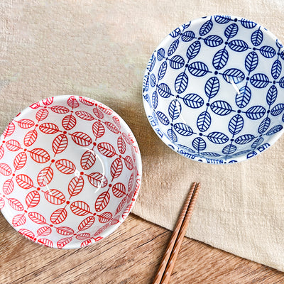 Japanese Ceramic Rice Bowl 13cm Haruya Blue