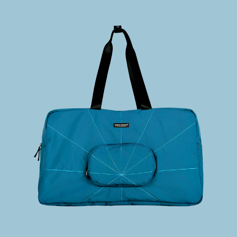 Urban Forest Foldable Duffle Bag Ocean Blue