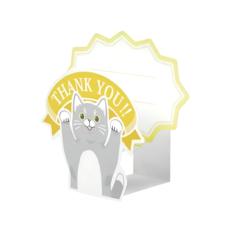 Pop-up Mini Greeting Card THANK YOU Series Kitty Cat