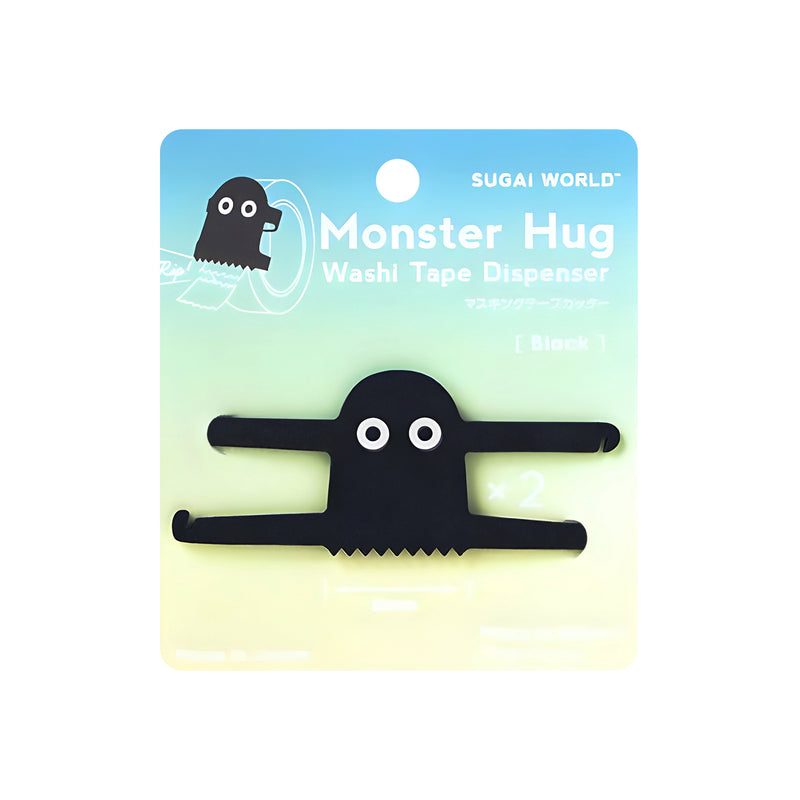 Monster Hug Series Portable Washi Tape Cutter Phone Holder Black