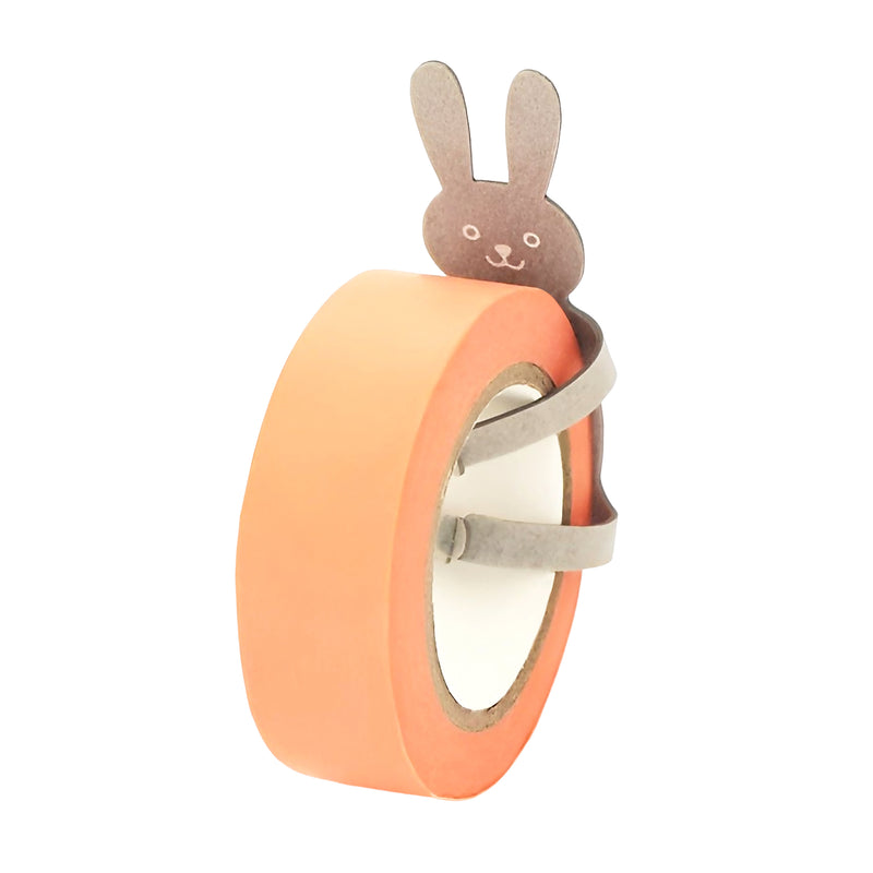 Animal Hug Tape Cutter Series Grey Rabbit