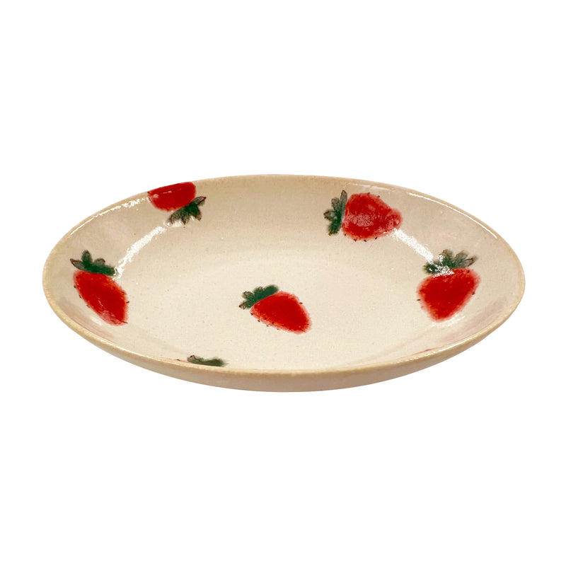 Strawberry Oval Bowl