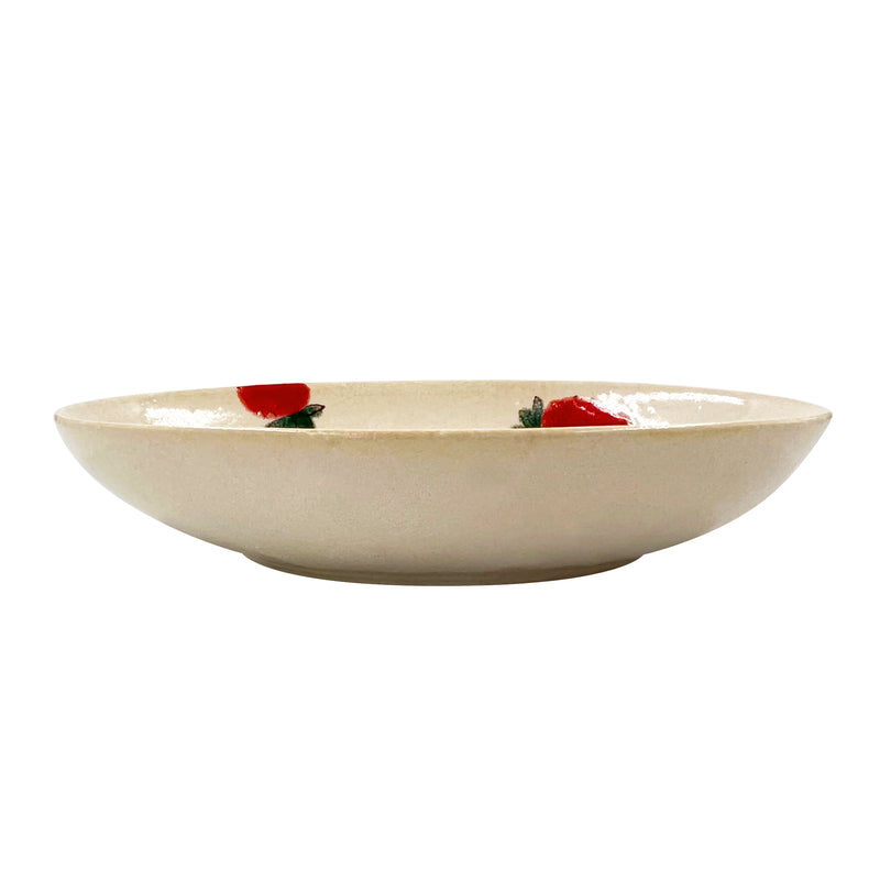 Strawberry Oval Bowl