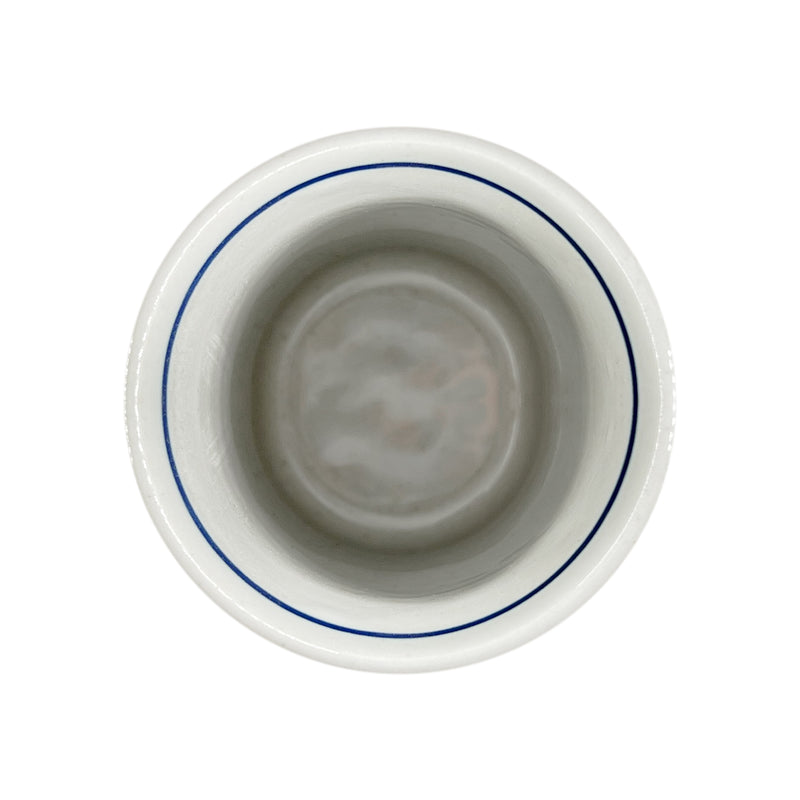 Japanese Mino Tea Cup Spiral Blue 450ml