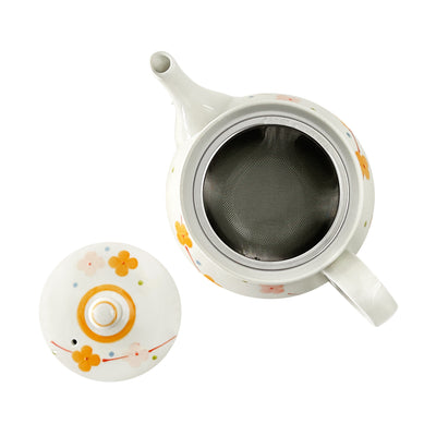Japanese Ceramic Tea Pot With Handle Rapeseed