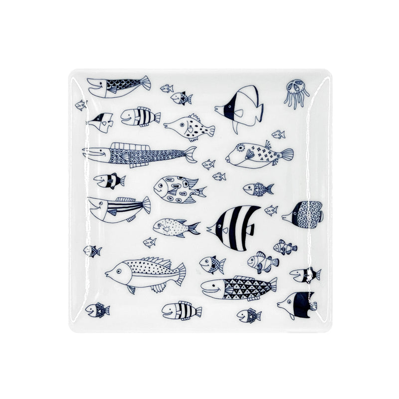 Ocean Series Fish Square Plate