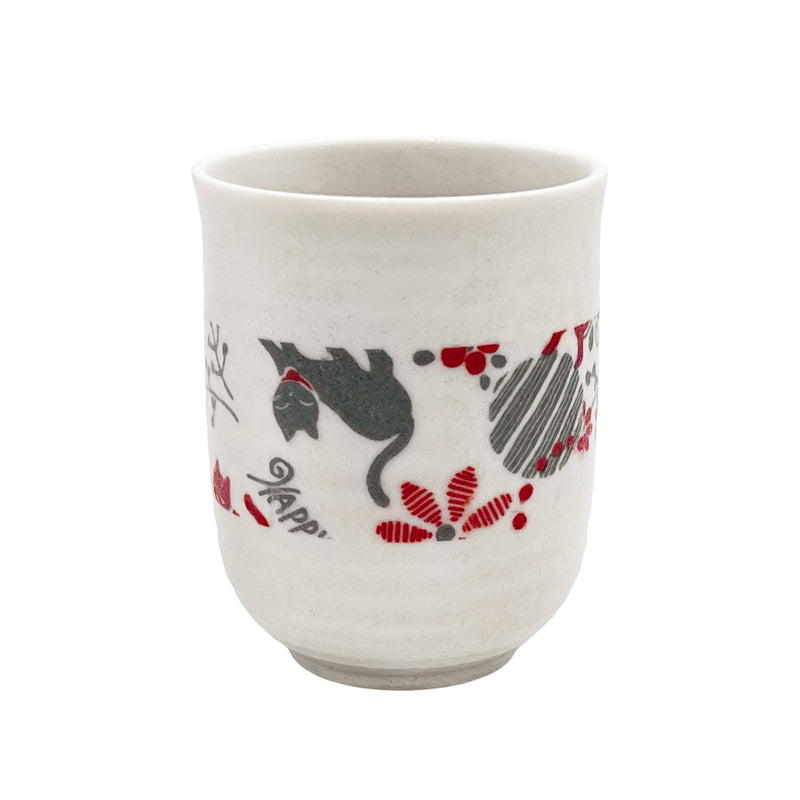 Japanese Tea Cup 210ml Cats and Flowers