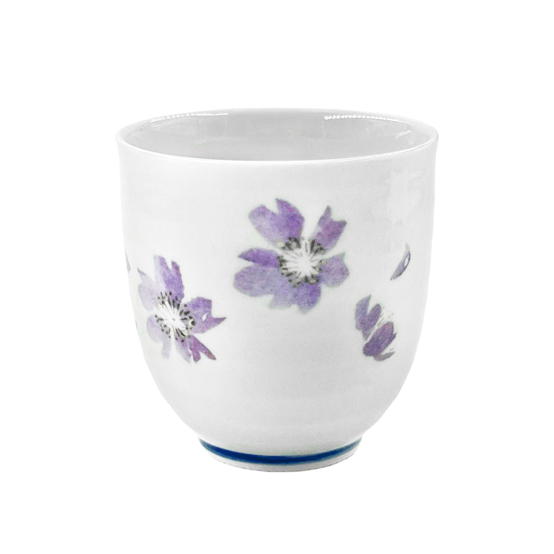 Japanese Ceramic Cup Purple Sakura 300ml