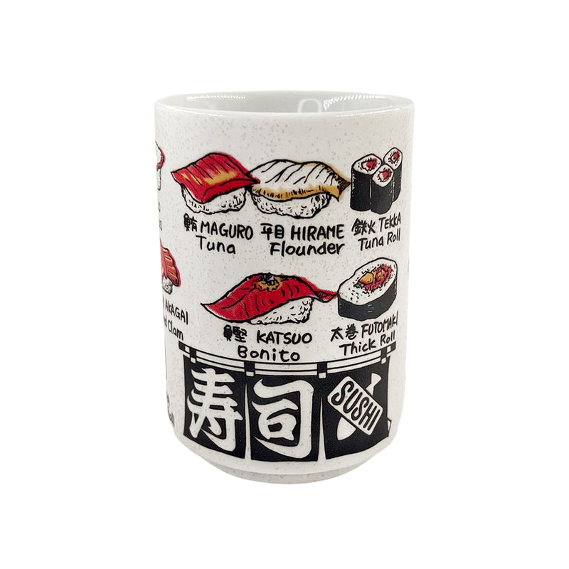 Japanese Ceramic Tea Cup Sushi Collection 350ml