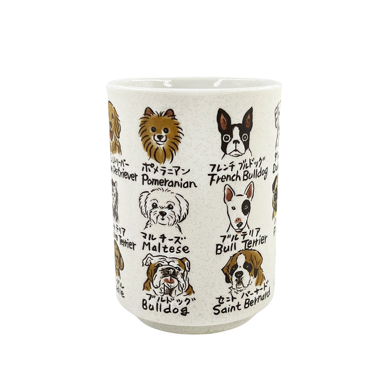Japanese Ceramic Tea Cup Dogs 350ml
